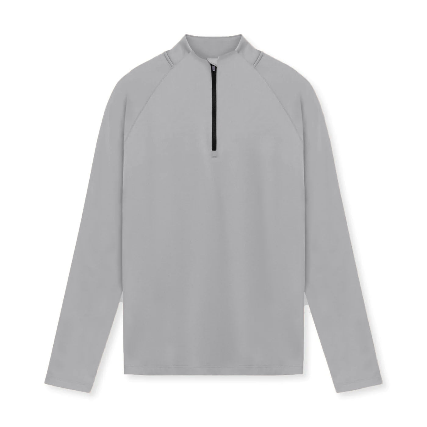Mens Solid Color 1/4 Zip Turtleneck Sport Shirt