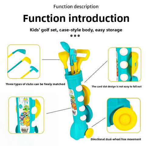 Children's Golf Practice Set with Clubs and Balls
