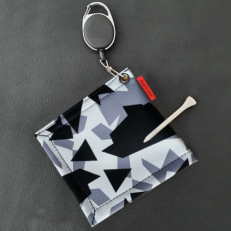 Golf Towel with Hanging Ring Camouflage Design