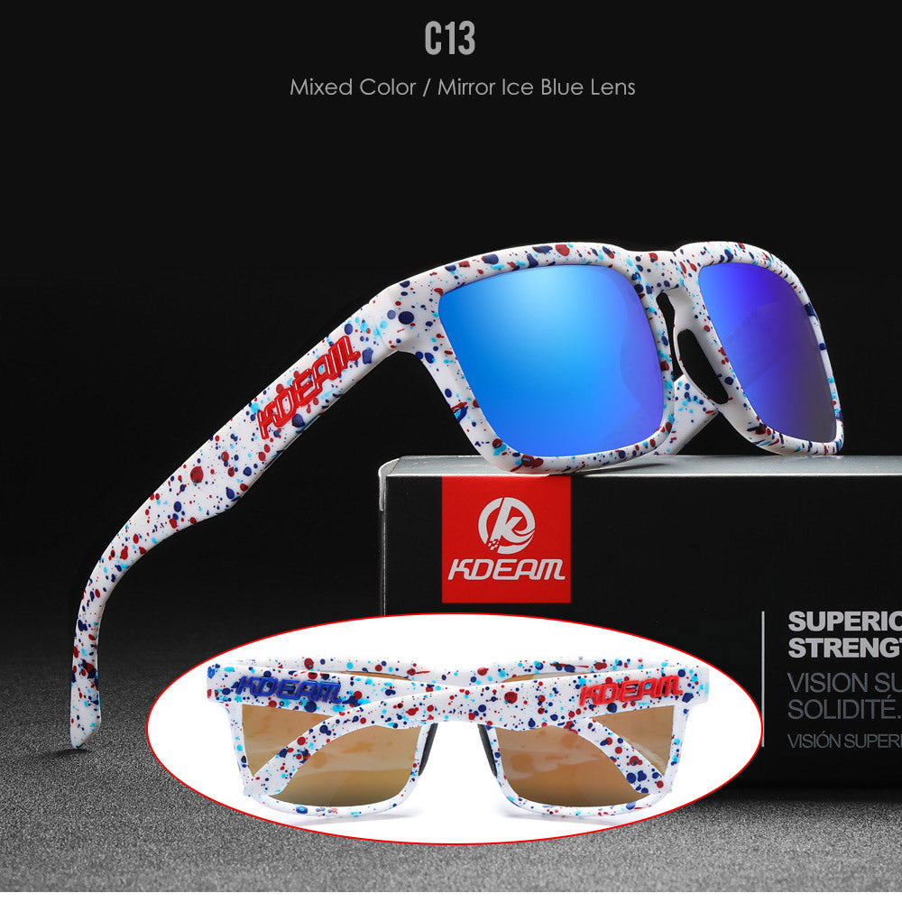 Classic Square Polarized Sunglasses for Outdoor Sports