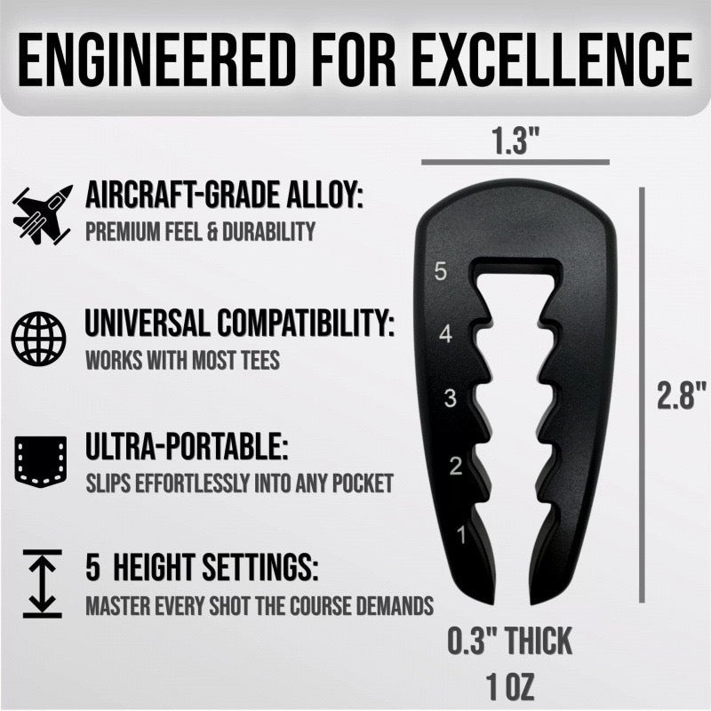 Golf Tee Height Adjustment Tool