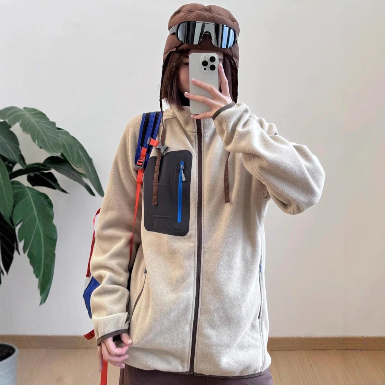 Ultra-Light Warm Fleece Stand Collar Jacket