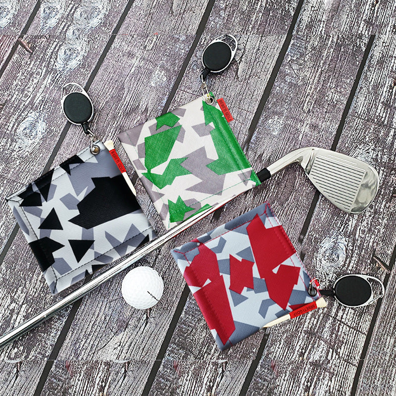 Golf Towel with Hanging Ring Camouflage Design