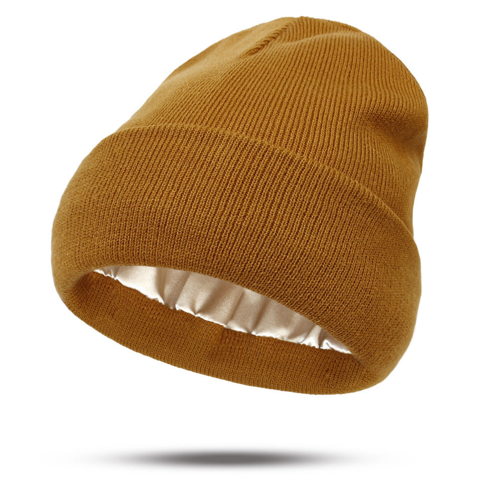 Satin Finish Knitted Winter Hats