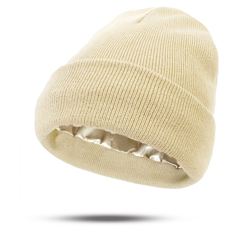 Satin Finish Knitted Winter Hats