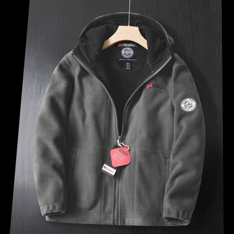 Winter Hooded Fleece Lined Jacket for Men