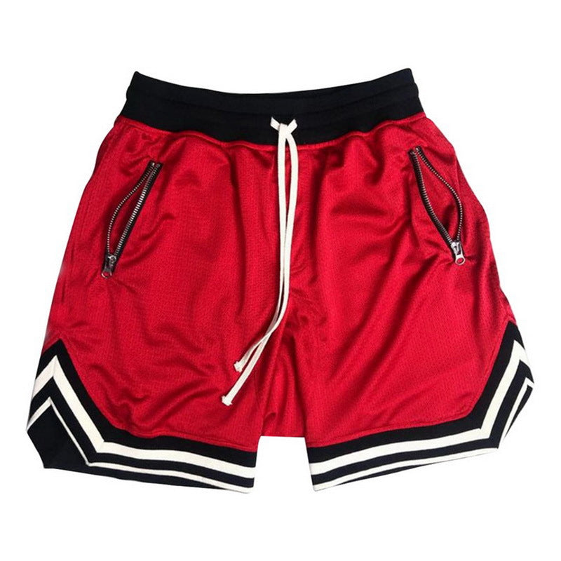 Breathable Mesh Sports Shorts for Basketball and Gym Training