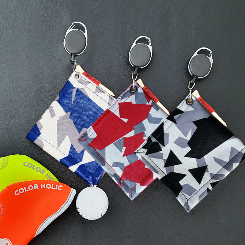 Golf Towel with Hanging Ring Camouflage Design
