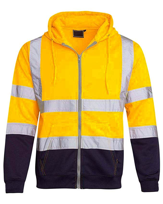 Men's Reflective Fleece Hooded Jacket