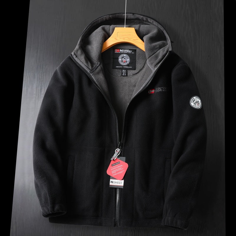 Winter Hooded Fleece Lined Jacket for Men