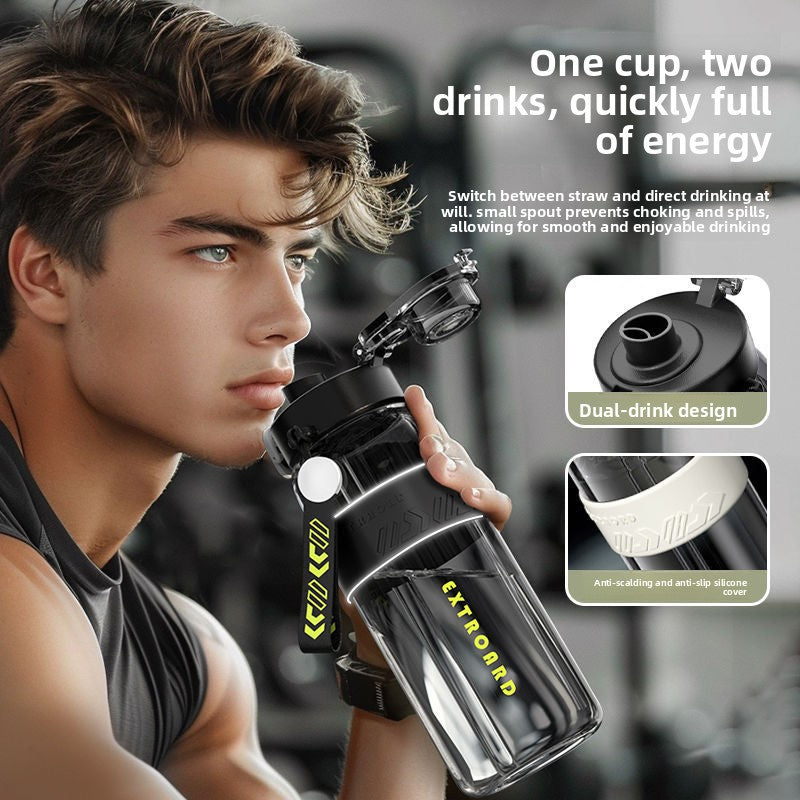 Insulated Sports Water Bottle with Carrying Rope