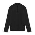 Mens Solid Color 1/4 Zip Turtleneck Sport Shirt