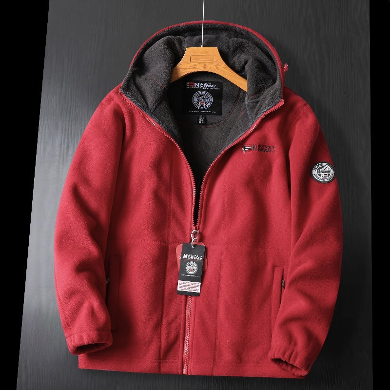 Winter Hooded Fleece Lined Jacket for Men