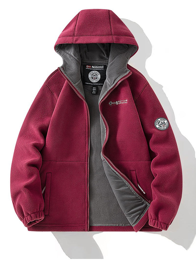 Winter Hooded Fleece Lined Jacket for Men