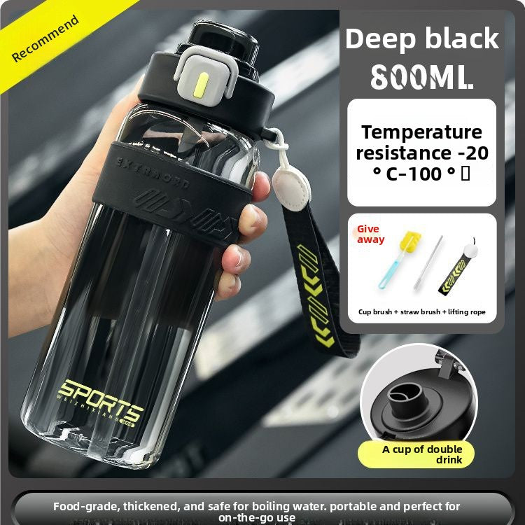 Insulated Sports Water Bottle with Carrying Rope