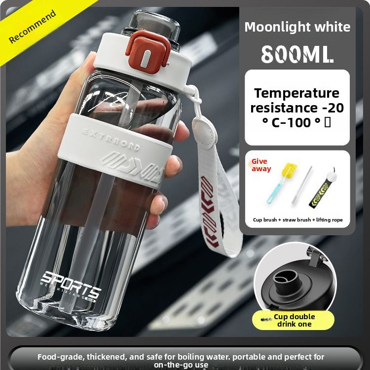 Insulated Sports Water Bottle with Carrying Rope