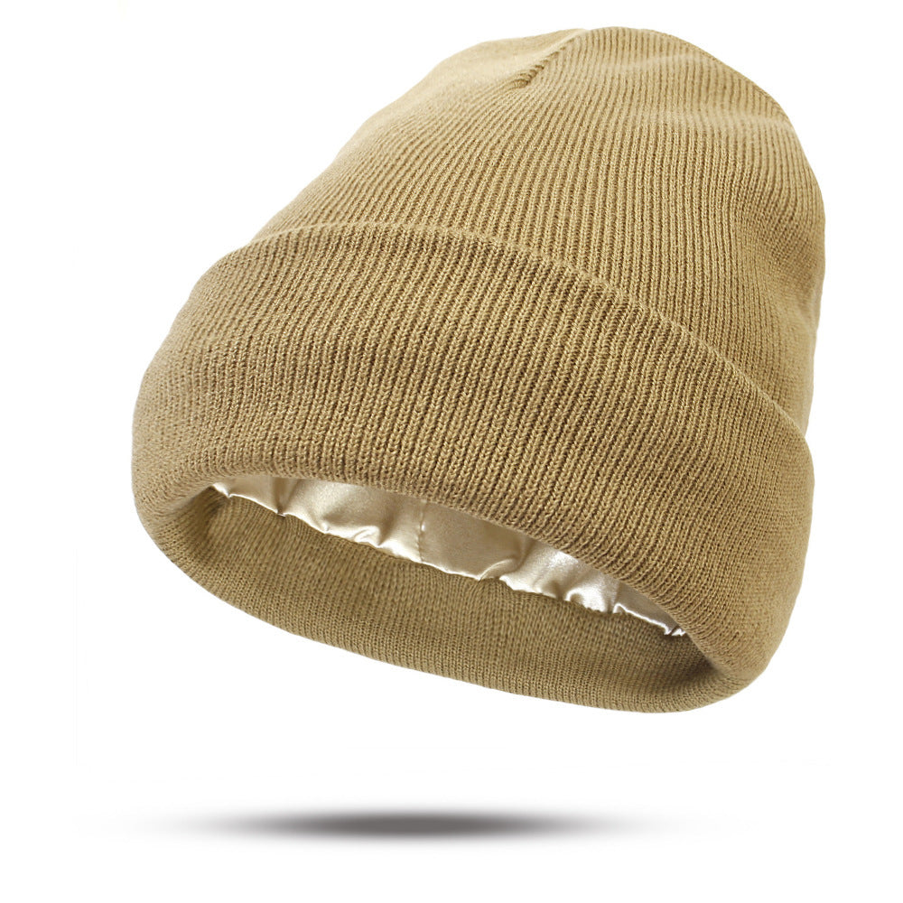 Satin Finish Knitted Winter Hats