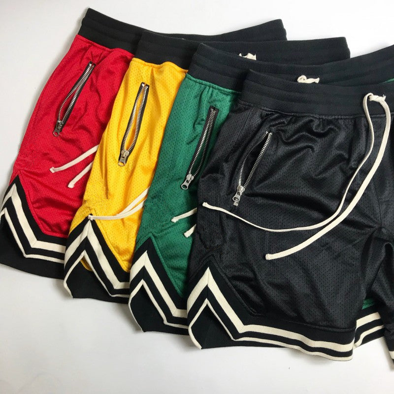Breathable Mesh Sports Shorts for Basketball and Gym Training