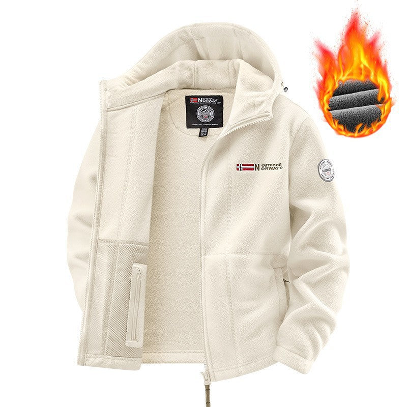 Winter Hooded Fleece Lined Jacket for Men