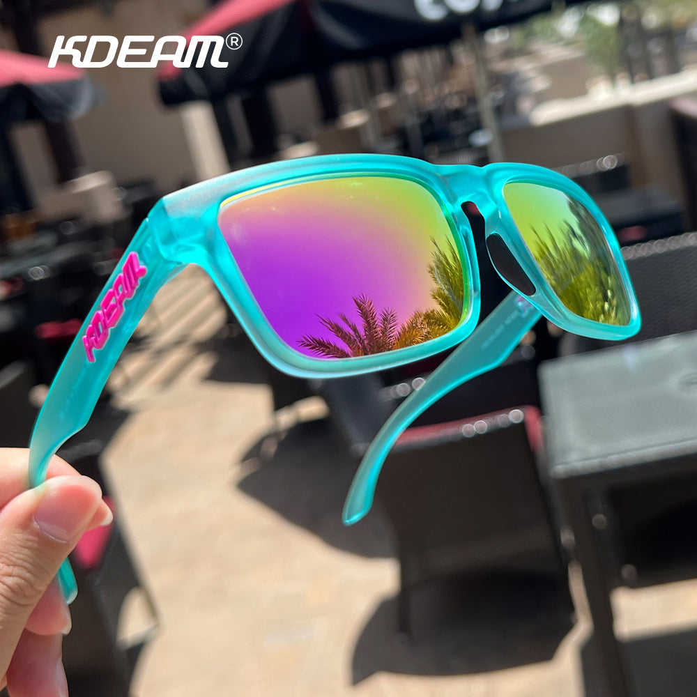Classic Square Polarized Sunglasses for Outdoor Sports
