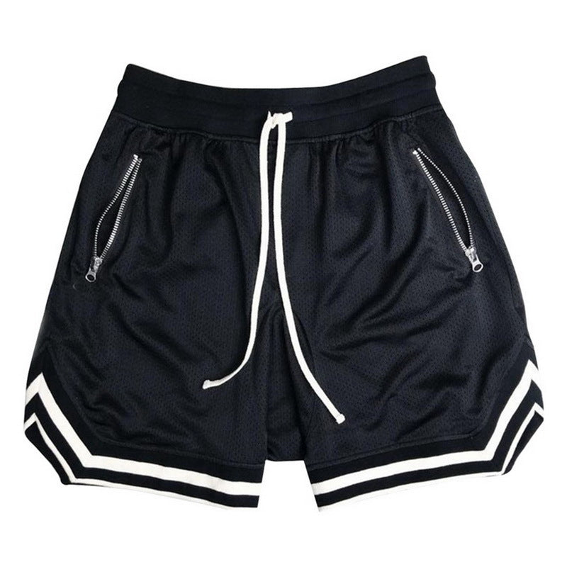 Breathable Mesh Sports Shorts for Basketball and Gym Training
