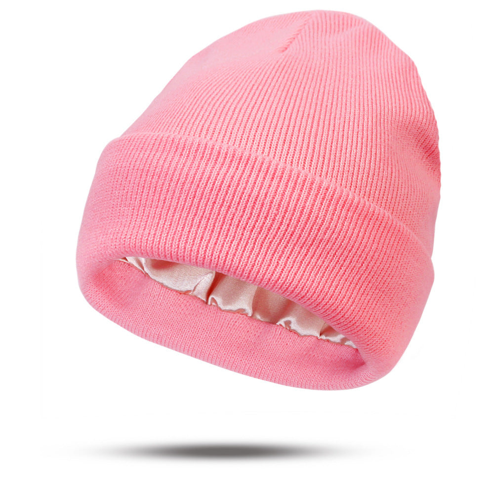 Satin Finish Knitted Winter Hats