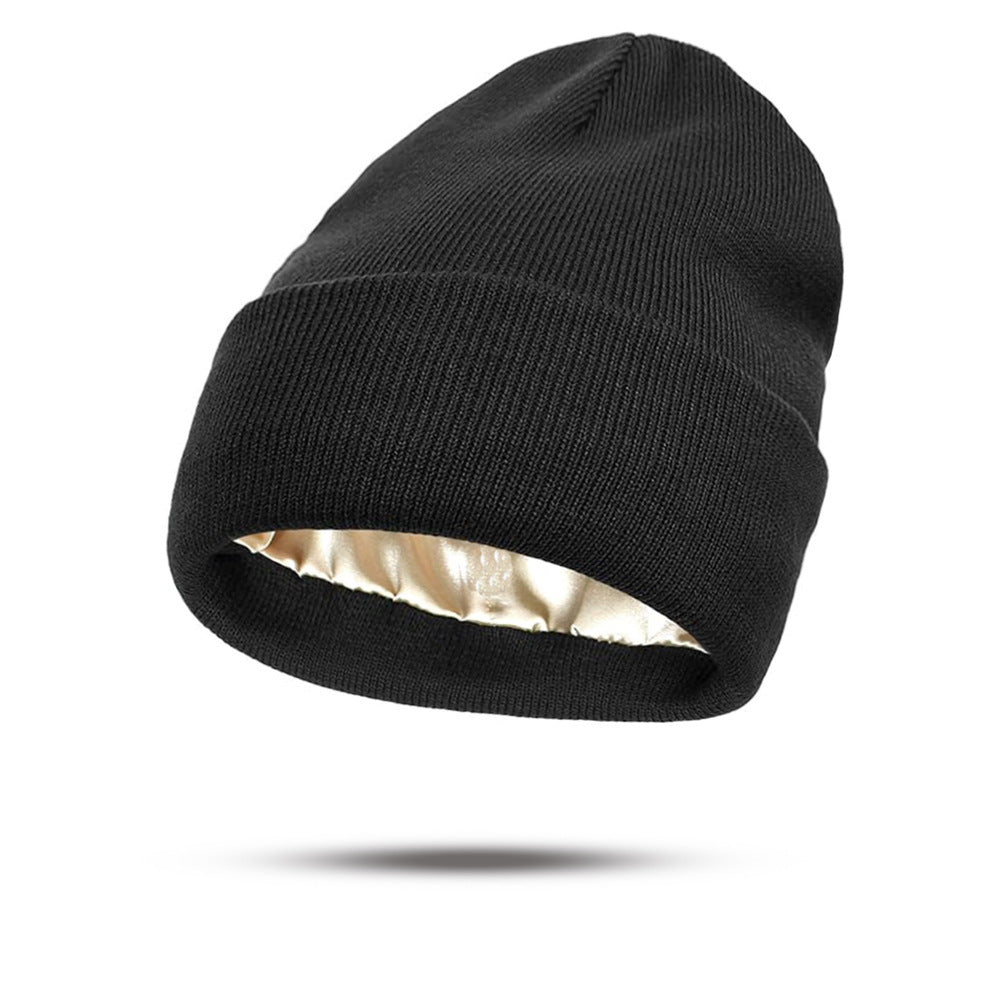 Satin Finish Knitted Winter Hats