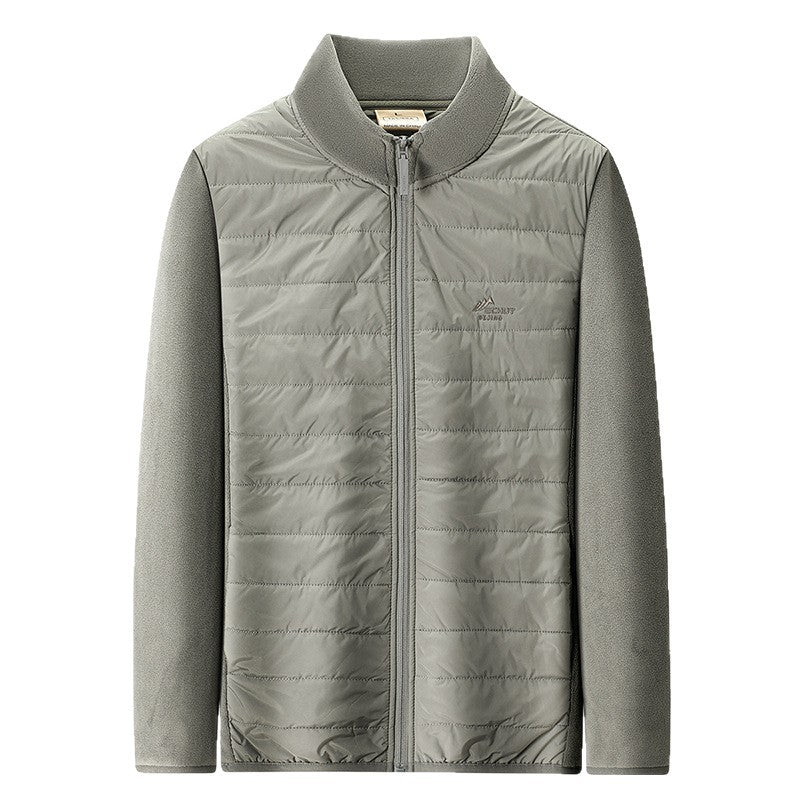 Mens Stand Collar Warm Casual Jacket