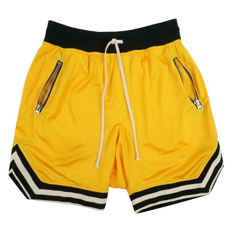 Breathable Mesh Sports Shorts for Basketball and Gym Training
