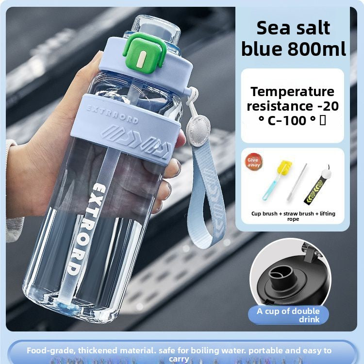 Insulated Sports Water Bottle with Carrying Rope