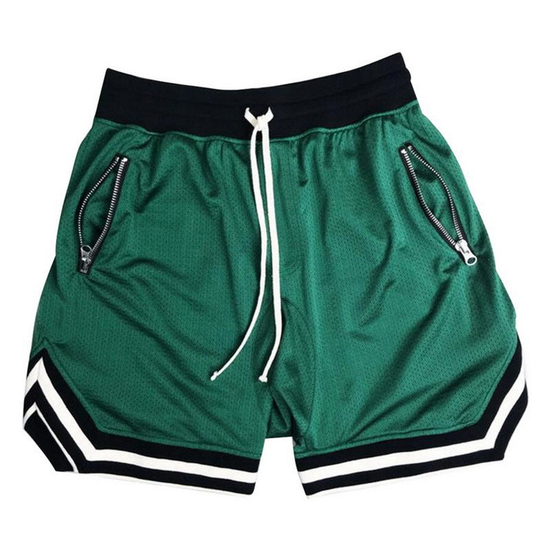Breathable Mesh Sports Shorts for Basketball and Gym Training